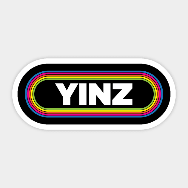 RETRO YINZ Sticker by OldSkoolDesign